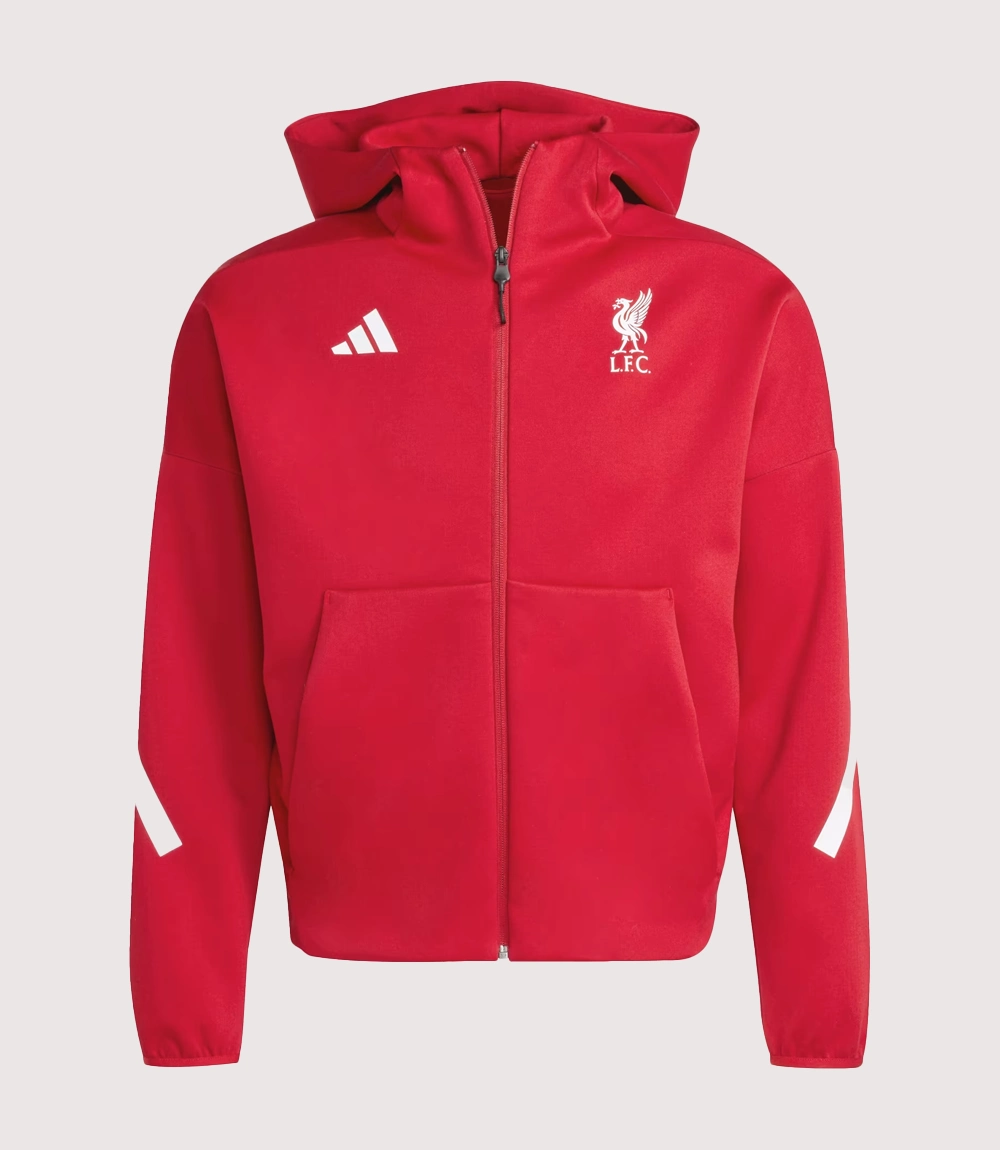 2026 Liverpool FC Adidas Z.N.E. Anthem Jacket Red