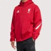 2026 Liverpool FC Adidas Z.N.E. Anthem Red Jacket Hoodie