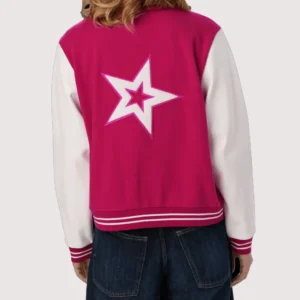 AG Star Squad Varsity Jacket Pink