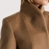 American Clothin Wool Cashmere Cocoon Brown Coat