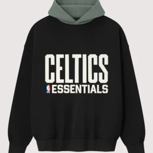 Unisex Boston Celtics Fear of God x NBA Sport Pullover Black And Grey Hoodie