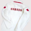 Canada x Heated Rivalry White Fleece Jacket