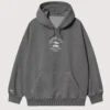 Unisex Carhartt WIP x New Balance Grey Pullover Fleece Hoodie