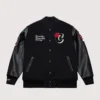 Derrick Rose Chicago Bulls Retirement Letterman Black Bomber Varsity Jacket