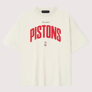 Unisex Detroit Pistons Fear of God 90s Cream T-Shirt