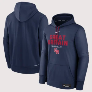 Great Britain Baseball Nike 2026 World Baseball Hoodie Navy