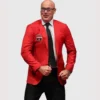 John MacLean New Jersey Devils Ring of Honor Red Blazer Jacket