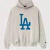 Los Angeles Dodgers Fear of God x MLB Sport Hoodie Grey