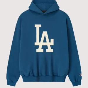 Los Angeles Dodgers Fear of God x MLB Sport Pullover Fleece Blue Hoodie