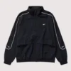 Unisex Nike Sportswear Solo Swoosh Woven Black Zip-up Track Jacket