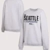 Unisex Seattle Seahawks WEAR by Erin Andrews Super Bowl LX Pullover Grey Fleece Sweatshirt