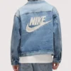 Unisex Nike x Levi's Denim Trucker Blue Jacket For Sale