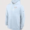 Unisex Super Bowl LX Nike Dri-FIT Pullover Hoodie Light Blue