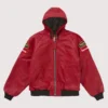 Supreme x Vanson Zip-up Red Leather Jacket
