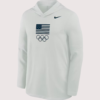 Team USA Nike Lightweight Dri-FIT Long Sleeve Hoodie Grey