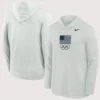 Unisex Team USA Nike Lightweight Dri-FIT Long Sleeve Hoodie T-Shirt