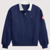 Polo Ralph Lauren Team USA Polo-Collar Fleece Navy Shirt