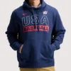 USA Baseball Nike 2026 World Baseball Classic Club Pullover Hoodie Navy Blue