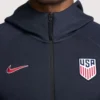 USMNT Nike Tech Fleece Full-Zip Navy Hoodie Jacket