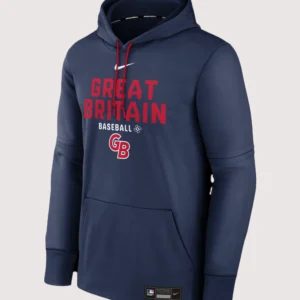Great Britain Baseball Nike 2026 World Baseball Classic Authentic Collection Therma Hoodie