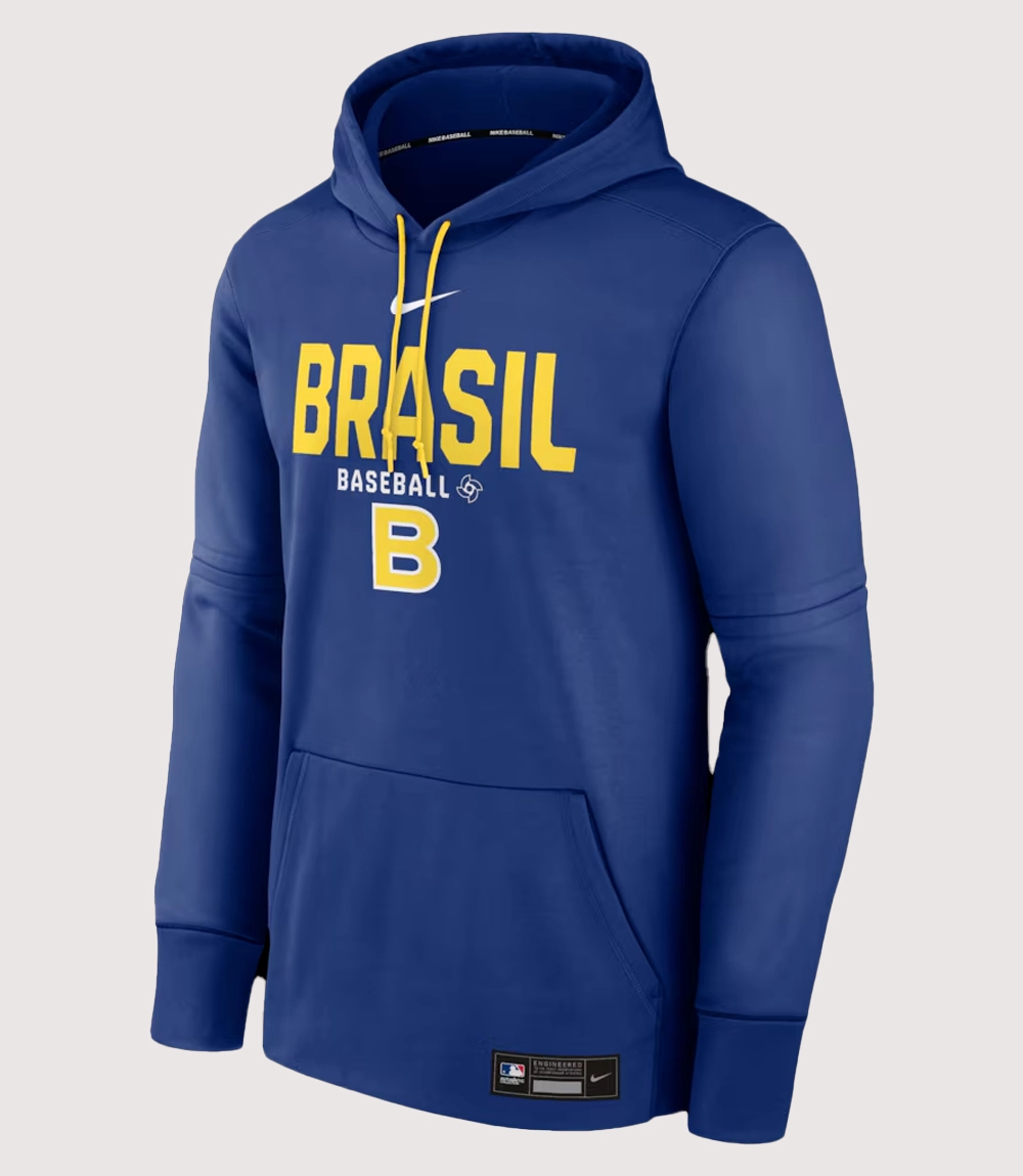 Brazil Baseball Nike 2026 World Baseball Pullover Hoodie
