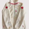 Unisex Canada x Heated Rivalry White Fur Fleece Jacket For Sale
