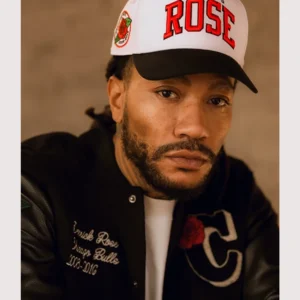 Unisex Derrick Rose Chicago Bulls Retirement Letterman Black Varsity Jacket