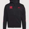 Nebraska Huskers adidas Z.N.E. Full-Zip Hoodie Black