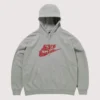 Nike x Stranger Things NRG Club Pullover Fleece Grey Hoodie