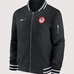 Unisex Team USA Nike Full-Zip Bomber Jacket Black