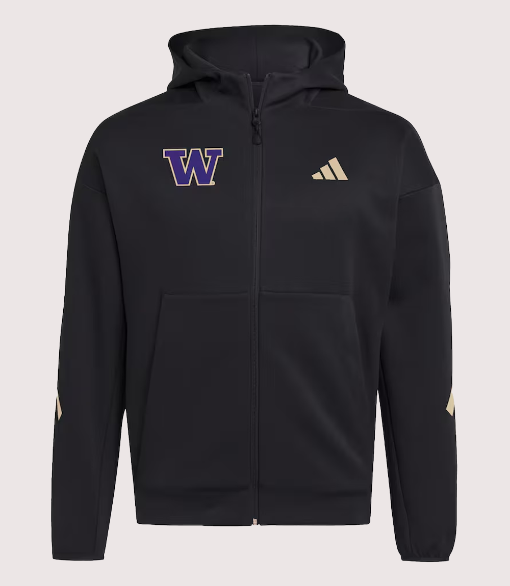 Washington Huskies adidas Z.N.E. Full-Zip Hoodie Black