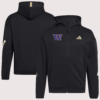 Unisex Washington Huskies adidas Z.N.E. Pullover Black Fleece Hoodie