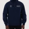 Unisex Williams Racing New Era Half Zip Windbreaker Navy Hooded Jacket