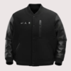 Shop 2026 All Star Nike Varsity Black Snap-Tab Bomber Jacket