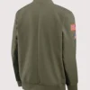Seattle Seahawks Nike Olive Green 2026 Salute to Service Sideline Full-Zip Bomber Jacket