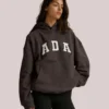 Adanola Oversized ADA Pullover Brown Fleece Hoodie