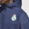 Adidas 2025-26 Real Madrid Youth Anthem Zip-up Blue Jacket For Sale