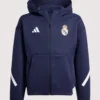 Shop Adidas 2025-26 Real Madrid Youth Anthem Zip-up Blue Jacket