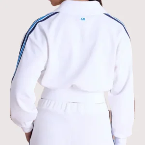 Australian Open 2026 Tennis Tournament AO White Cropped Jacket