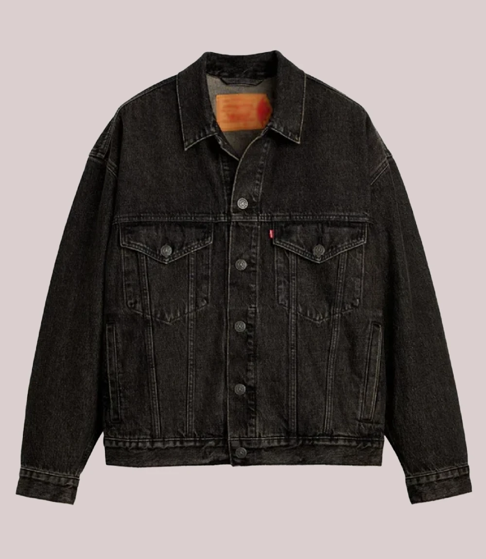 Shop Jordan x Levi’s Denim Black Trucker Jacket