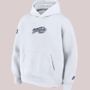 Oversized Buffalo Bills Nike White Rivalries Collection Tech Fleece Hoodie