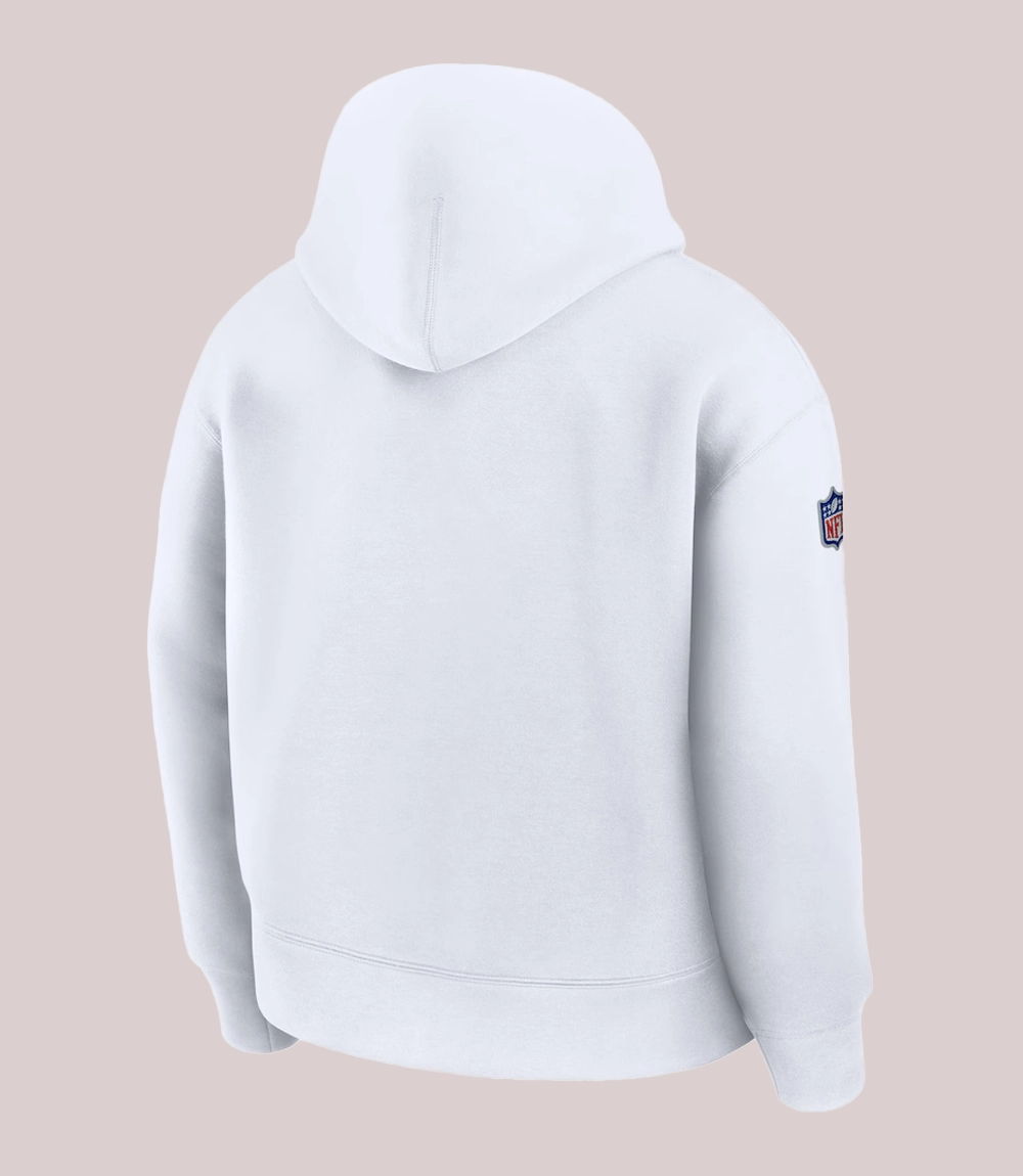 Buffalo Bills Nike White Rivalries Collection Oversized Tech Fleece Hoodie