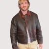 Buy San Francisco 2026 Logan Paul Brown Distressed Leather Jacket