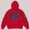 Supreme Spider Man Zip-up Red Hoodie