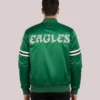 HOMAGE X Starter Eagles Heavyweight Green Satin Jacket