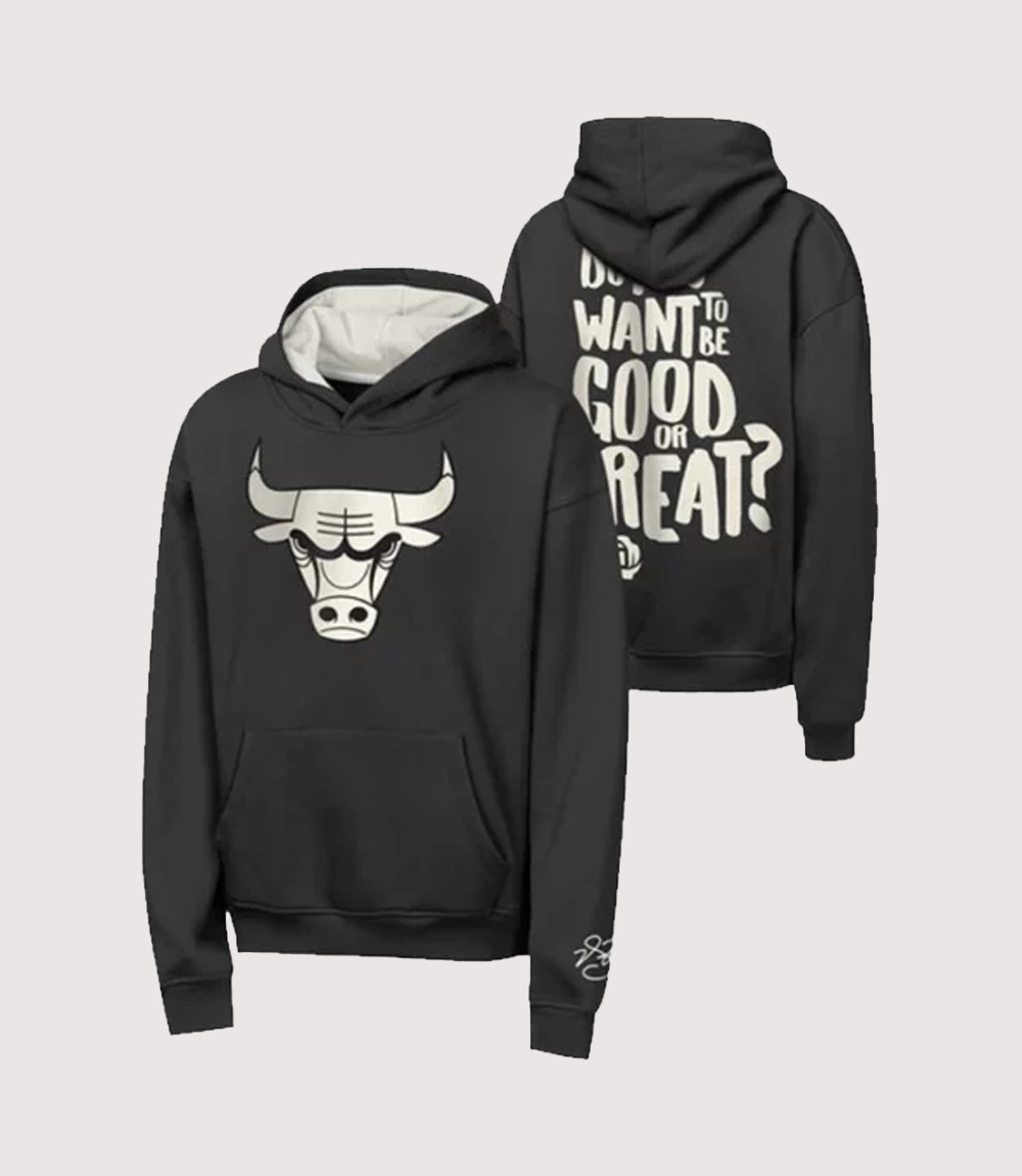 Chicago Bulls Derrick Rose Good or Great Mitchell & Ness Black Fleece Hoodie