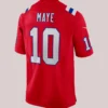 Shop Drake Maye New England Patriots Nike Red Player Game Red Jersey