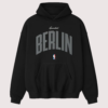 Unisex Berlin x Fear of God Essentials 90's Pullover Fleece Black Hoodie