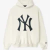 Shop Fear of God x MLB New York Yankees Cream Sport Hoodie