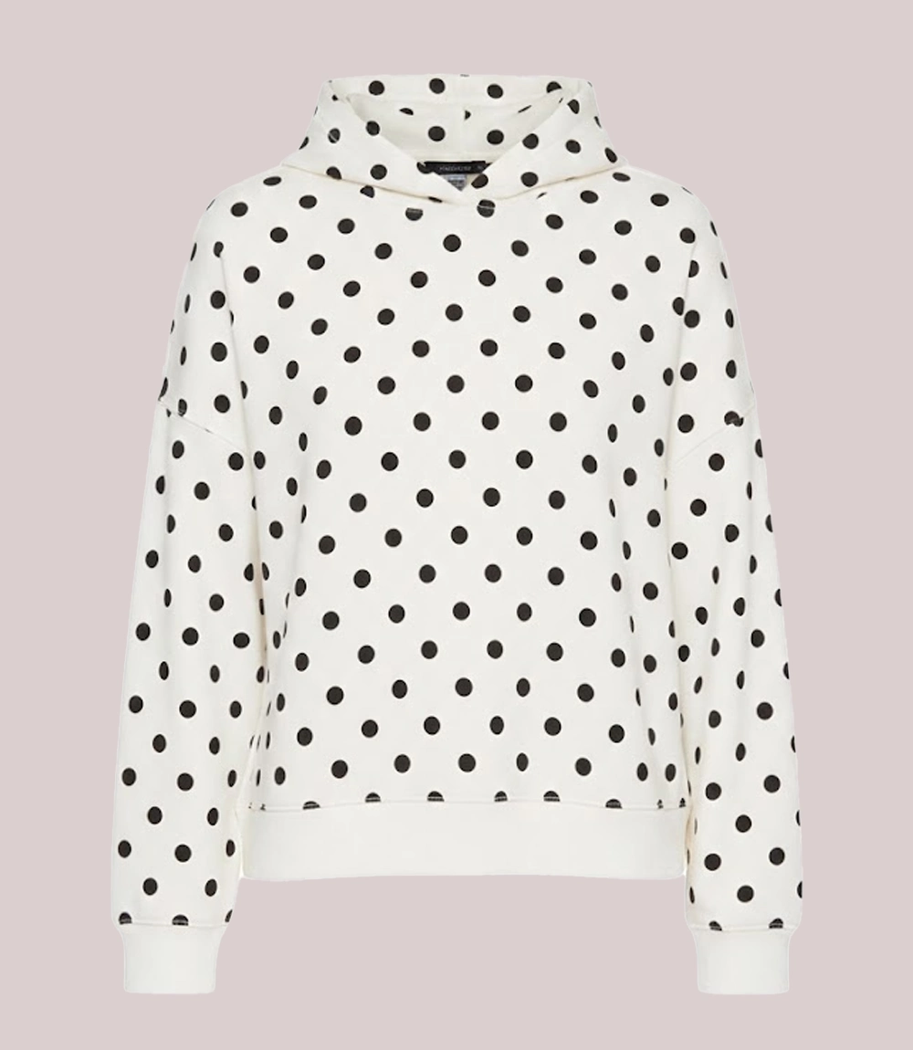 Gap Polka Dot Hoodie White